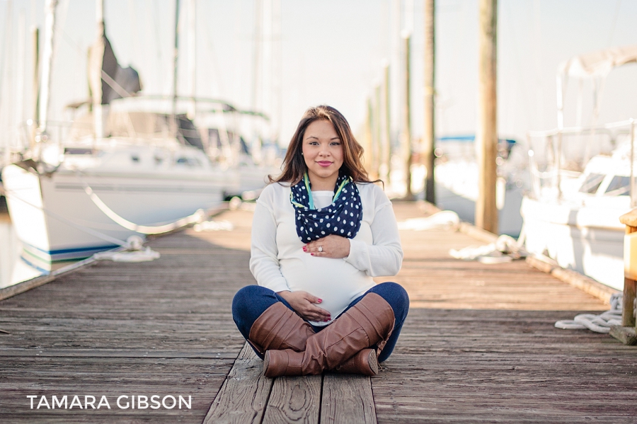 Nautical Maternity Session | st. simons island photography | tamara-gibson.com