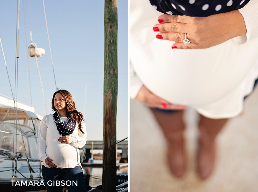 Nautical Maternity Session | st. simons island photography | tamara-gibson.com