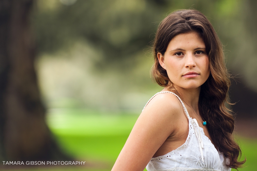 St Simons Island Senior Photographer by Tamara Gibson | Avenue of the Oaks