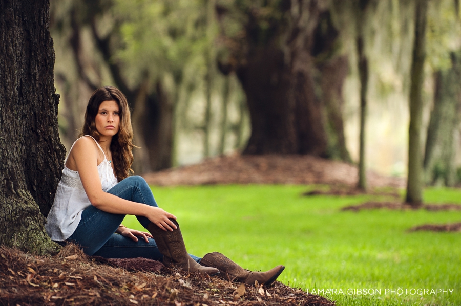 St Simons Island Senior Photographer by Tamara Gibson | Avenue of the Oaks