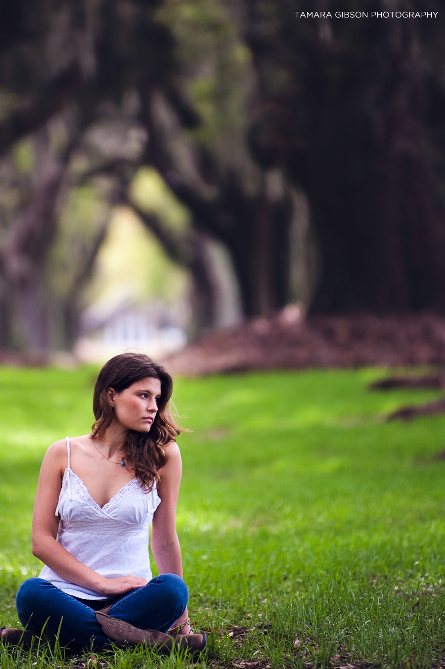 St Simons Island Senior Photographer by Tamara Gibson | Avenue of the Oaks