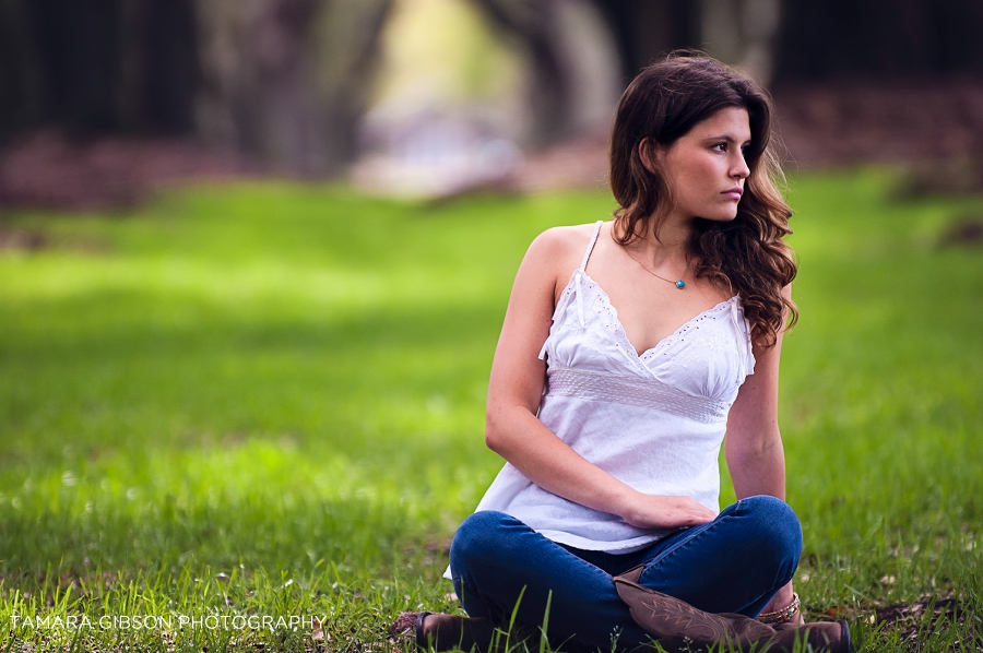 St Simons Island Senior Photographer by Tamara Gibson | Avenue of the Oaks