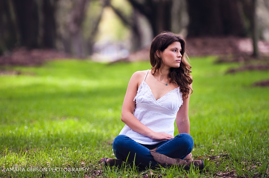 St Simons Island Senior Photographer by Tamara Gibson | Avenue of the Oaks