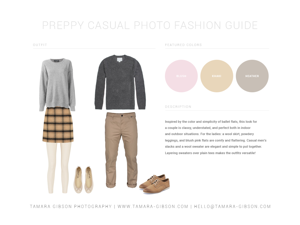 Fashion Guide by Tamara Gibson Photography