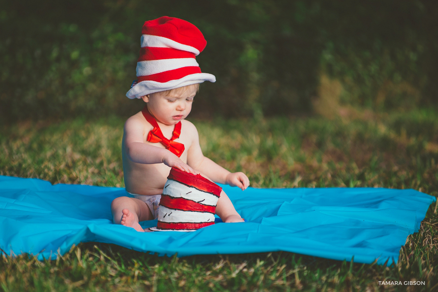 St Simons Island Cake Smash Photo Session