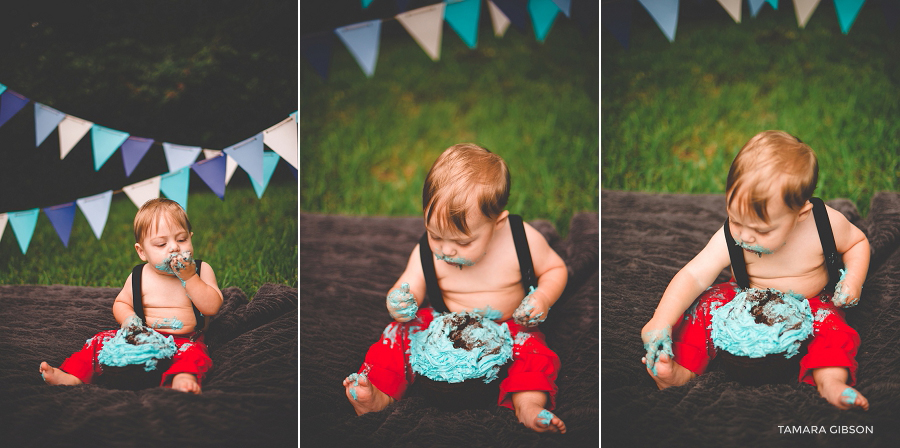 Brunswick GA Cake Smash Session by Tamara Gibson Photography | www.tamara-gibson.com