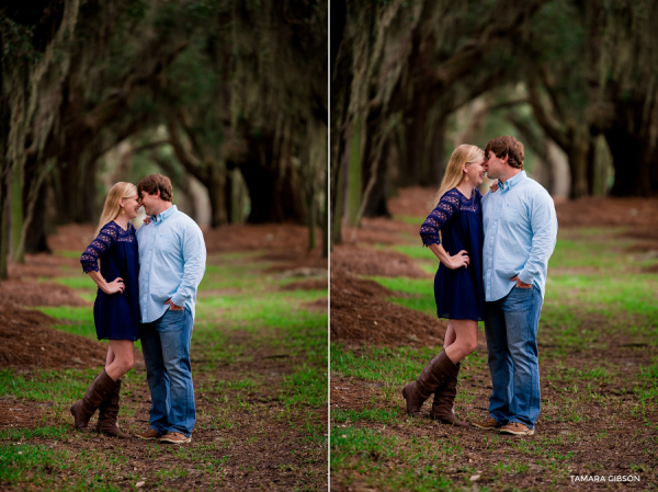 Romantic Avenue of the Oaks Engagement Session