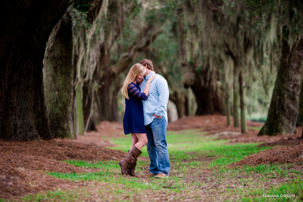 Romantic Avenue of the Oaks Engagement Session