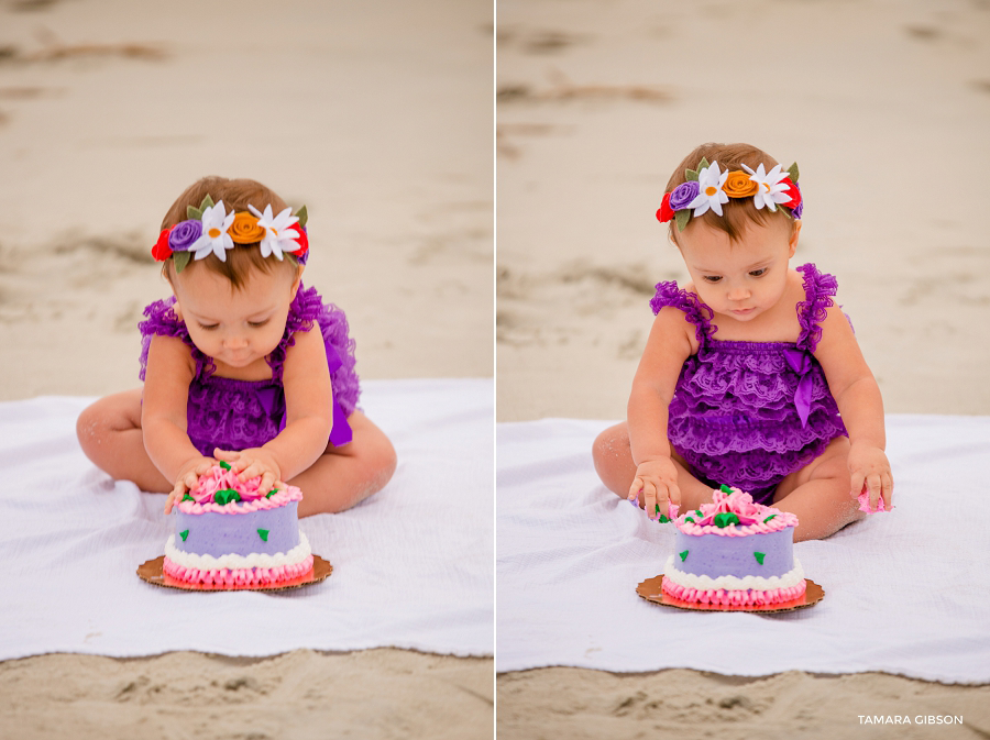 1st Birthday Cake Smash Session by Tmara Gibson Photography | by www.tamara-gibson.com