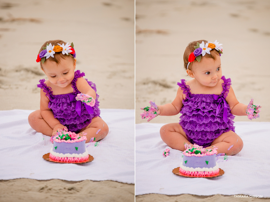 1st Birthday Cake Smash Session by Tmara Gibson Photography | by www.tamara-gibson.com