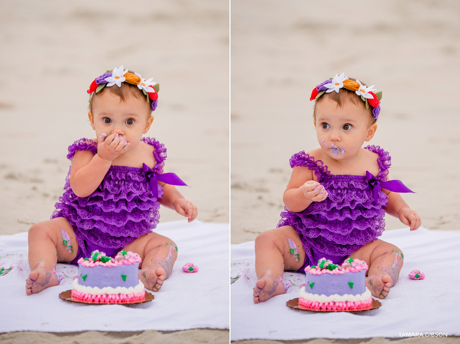 1st Birthday Cake Smash Session by Tmara Gibson Photography | by www.tamara-gibson.com