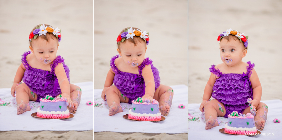 1st Birthday Cake Smash Session by Tmara Gibson Photography | by www.tamara-gibson.com