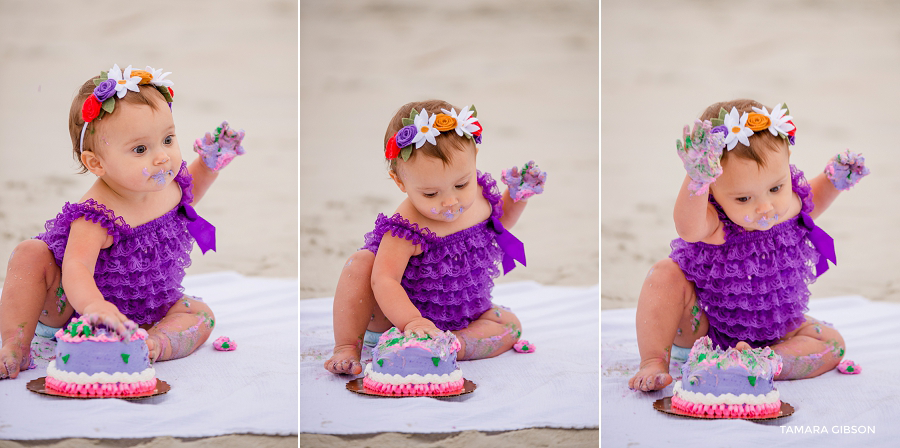 1st Birthday Cake Smash Session by Tmara Gibson Photography | by www.tamara-gibson.com