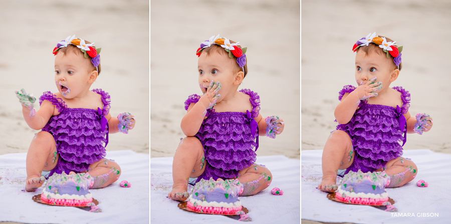 1st Birthday Cake Smash Session by Tmara Gibson Photography | by www.tamara-gibson.com