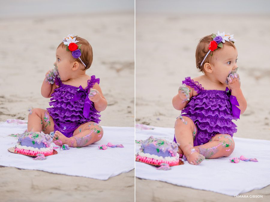 1st Birthday Cake Smash Session by Tmara Gibson Photography | by www.tamara-gibson.com