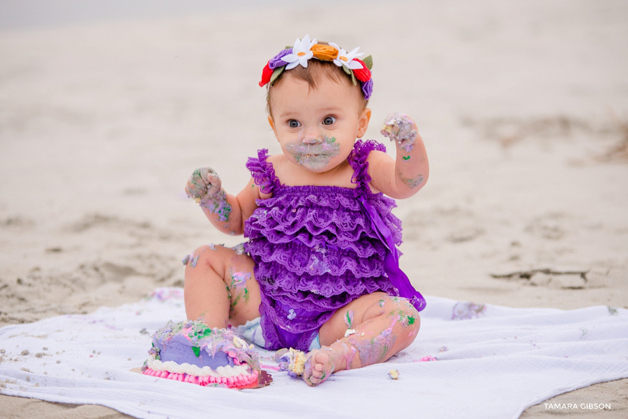 1st Birthday Cake Smash Session by Tmara Gibson Photography | by www.tamara-gibson.com