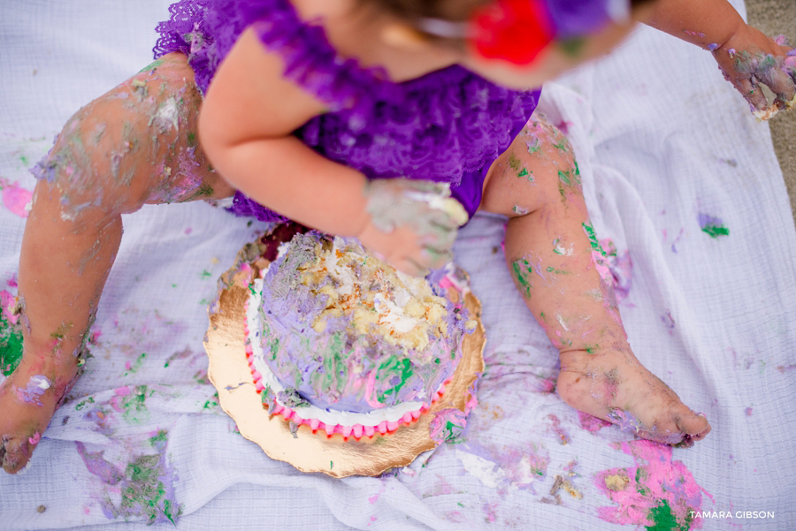 1st Birthday Cake Smash Session by Tmara Gibson Photography | by www.tamara-gibson.com