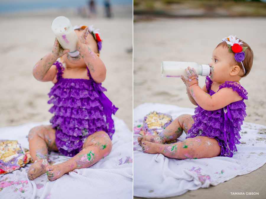 1st Birthday Cake Smash Session by Tmara Gibson Photography | by www.tamara-gibson.com