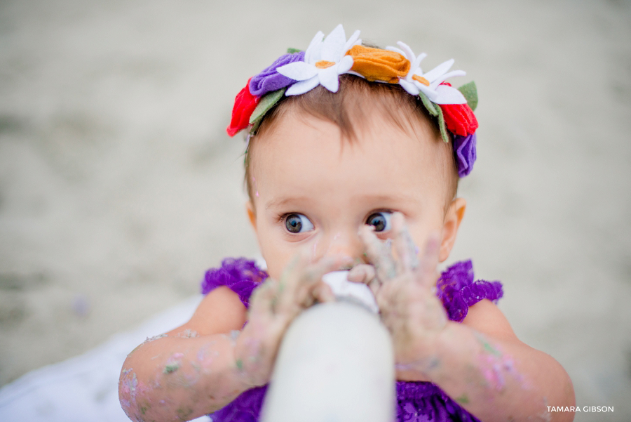 1st Birthday Cake Smash Session by Tmara Gibson Photography | by www.tamara-gibson.com