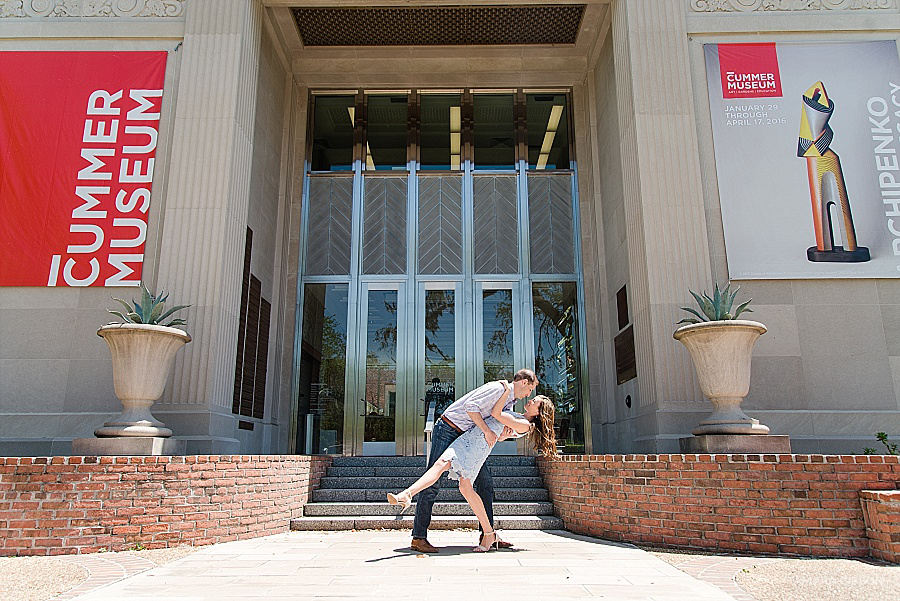 Cummer Museum Engagement Session in Jacksonville FL by Tamara Gibson Photography | www.tamara-gibson.com