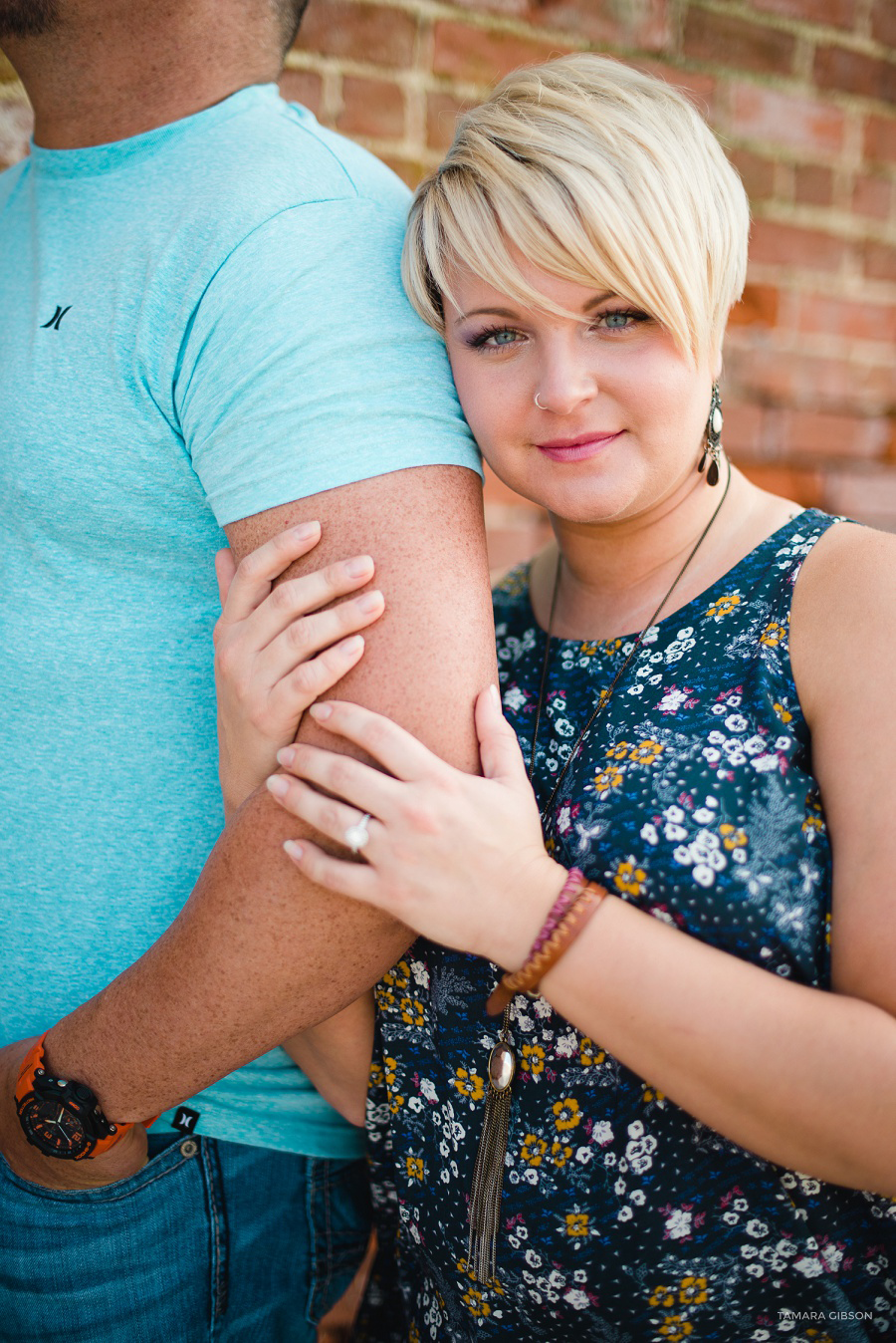 Downtown Brunswick Engagement Session by Tamara Gibson Photography | Downtown Engagement Session by TGP | www.tamara-gibson.com