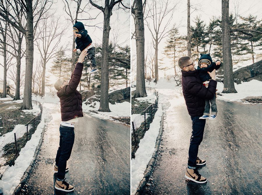 Snowy Central Park Engagement Session by Tamara GIbson www.tamara-gibson.com