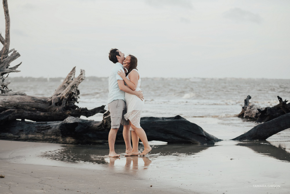 Romantic Beach Engagement Photo Session by Tamara Gibson Photography