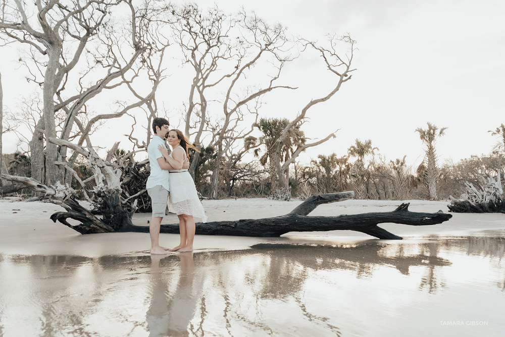 Romantic Beach Engagement Photo Session by Tamara Gibson Photography