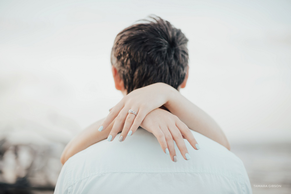 Romantic Beach Engagement Photo Session by Tamara Gibson Photography