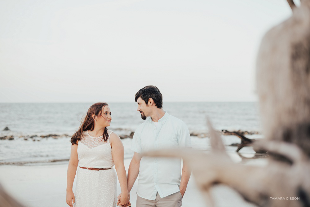 Romantic Beach Engagement Photo Session by Tamara Gibson Photography