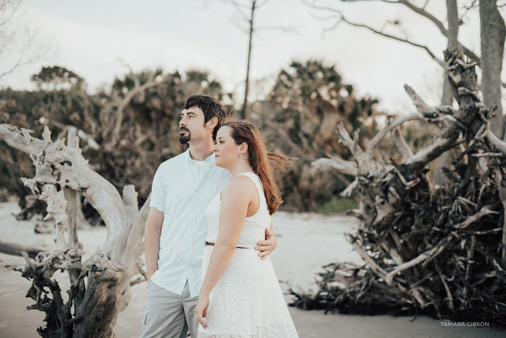 Romantic Beach Engagement Photo Session by Tamara Gibson Photography