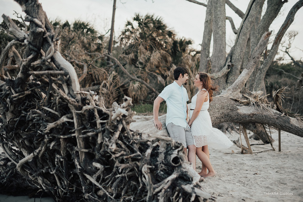 Romantic Beach Engagement Photo Session by Tamara Gibson Photography