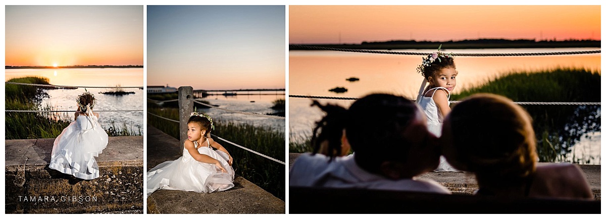 Jekyll Island Sunset Wedding photos