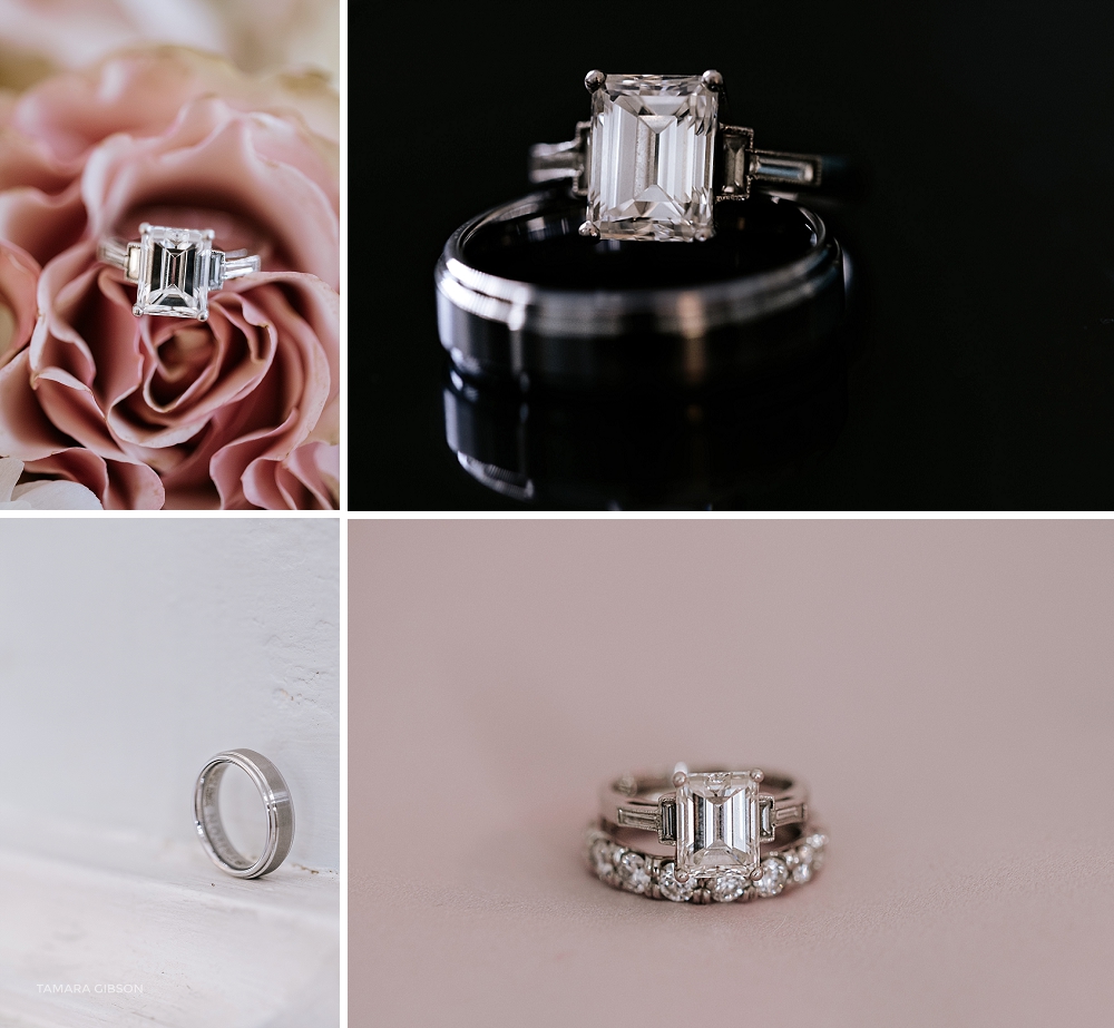 Up close luxury ring detail photography