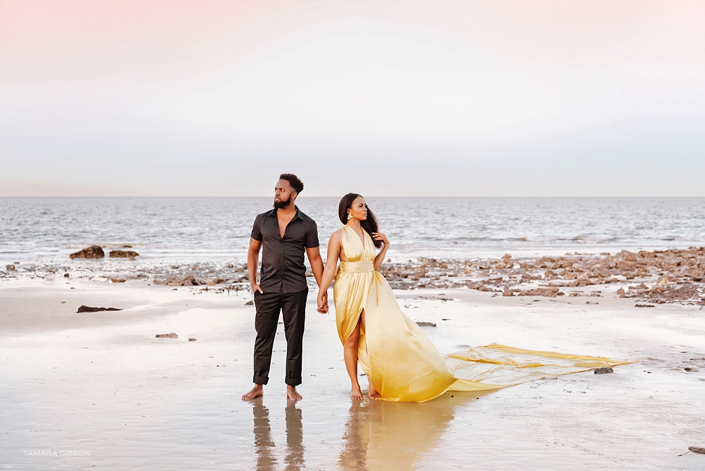 Driftwood Beach Engagement Session